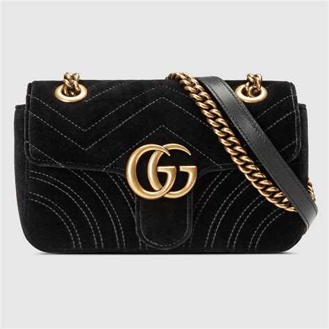 gucci mini velvet bag|gucci velvet bag marmont.